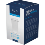 Gobelet réutilisable 350 ml couvercle clip bord isolant couleur bleu deuxième vue avec boîte