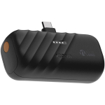 Batterie externe USB-C pliable charge rapide 5 000 mAh Xtorm couleur noir vue impression avec logo 2