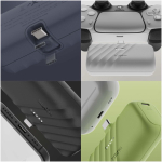 Batterie externe USB-C pliable charge rapide 5 000 mAh Xtorm couleur noir image nature morte