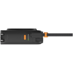Chargeur de voyage 3-en-1 sans fil 10 000 mAh Xtorm couleur noir vue latérale