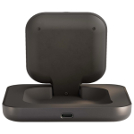 Chargeur magnétique Qi2 de chevet avec USB-C 15 W Zens couleur noir deuxième vue arrière