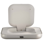 Chargeur magnétique Qi2 de chevet avec USB-C 15 W Zens couleur blanc deuxième vue arrière