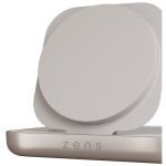 Chargeur magnétique Qi2 de chevet avec USB-C 15 W Zens couleur blanc vue détail 1
