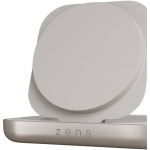 Chargeur magnétique Qi2 de chevet avec USB-C 15 W Zens couleur blanc troisième vue