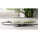Câble de charge USB-C 2-en-1 avec base sans fil Zens couleur noir image nature morte 2