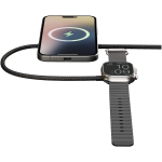 Chargeur sans fil compact USB-C charge rapide 15 W Zens couleur noir deuxième vue