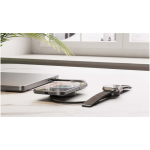 Chargeur sans fil compact USB-C charge rapide 15 W Zens couleur noir image nature morte 2