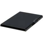 Porte-cartes magnétique RFID en matériaux recyclés couleur noir troisième vue