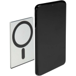Porte-cartes magnétique RFID en matériaux recyclés couleur argenté deuxième vue