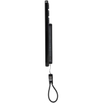 Batterie externe magnétique avec cordon 5 000 mAh personnalisable couleur noir vue latérale