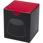 Enceinte magnétique compacte finition aluminium 3 W couleur noir deuxième vue avec boîte
