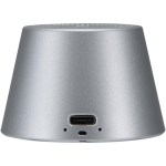 Enceinte magnétique compacte finition aluminium 3 W couleur argenté deuxième vue arrière