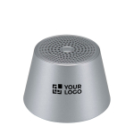 Enceinte magnétique compacte finition aluminium 3 W avec zone d'impression
