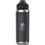 Gourde isotherme double paroi sous vide 710 ml Stanley couleur noir vue impression avec logo 2