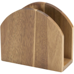 Porte-serviettes en bois d’acacia naturel pour la table couleur bois deuxième vue