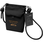 Sac organiseur accessoires résistant à l’eau avec RFID couleur noir vue impression transfert