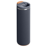 Gobelet isotherme double paroi hermétique 470 ml Stanley couleur bleu gris deuxième vue arrière