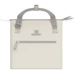 Mini sac isotherme zippé résistant pour 10 canettes Stanley couleur beige troisième vue frontale
