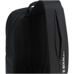 Sac bandoulière urbain 9 L avec poches et sangle rembourrée couleur noir vue détail 1