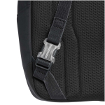 Sac bandoulière urbain 9 L avec poches et sangle rembourrée couleur noir vue détail 2