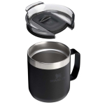 Mug isotherme en inox 350 ml avec couvercle anti-éclaboussures Stanley couleur noir