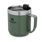 Mug isotherme en inox 350 ml avec couvercle anti-éclaboussures Stanley couleur vert foncé