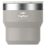Mug isotherme empilable en inox double paroi 295 ml Stanley couleur gris vue impression avec logo 2