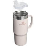 Mug isotherme double paroi couvercle anti-fuite 473 ml Stanley couleur rose clair