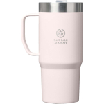Mug isotherme double paroi couvercle anti-fuite 473 ml Stanley couleur rose clair vue impression avec logo 2