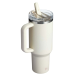 Gobelet isotherme à paille anti-fuite 1,18 L Stanley couleur beige deuxième vue arrière