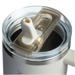 Gobelet isotherme à paille anti-fuite 1,18 L Stanley couleur beige vue détail 1