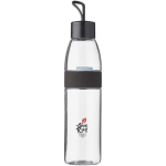 Bouteille hermétique 700 ml avec clip intégré Mepal couleur noir vue avec impression sérigraphique