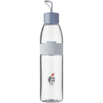 Bouteille hermétique 700 ml avec clip intégré Mepal couleur bleu vue avec impression sérigraphique
