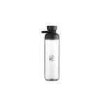 Gourde 900 ml avec bouchon rabattable anti-goutte Mepal couleur noir vue avec impression sérigraphique