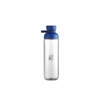 Gourde 900 ml avec bouchon rabattable anti-goutte Mepal couleur bleu pastel vue avec impression sérigraphique