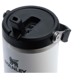 Gobelet isotherme à paille rabattable anti-fuite 890 ml Stanley couleur blanc vue détail 1