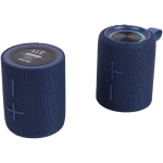 Enceinte séparable 2-en-1 avec son surround Prixton 30 W couleur bleu deuxième vue