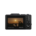 Appareil photo numérique Prixton 64 MP, écran IPS rabattable 3 pouces couleur noir deuxième vue arrière
