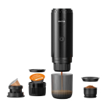 Cafetière portable rechargeable à pression de 15 bars et 80 ml Prixton couleur noir deuxième vue
