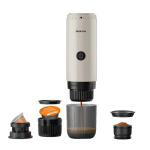 Cafetière portable rechargeable à pression de 15 bars et 80 ml Prixton couleur beige deuxième vue