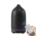 Humidificateur LED 7 couleurs avec minuterie Prixton couleur noir troisième vue