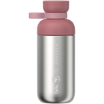 Gourde 500 ml double ouverture avec bouchon vissé Mepal couleur rose vue impression avec logo 2