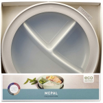 Boîte repas hermétique avec 3 compartiments 1 L Mepal couleur blanc deuxième vue avec boîte
