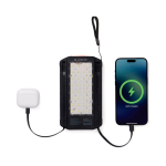 Batterie solaire pliable à charge rapide Nordic Drift Titan 10 000 mAh couleur noir troisième vue