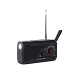 Radio d’urgence avec batterie externe Nordic Drift Titan 4 000 mAh couleur noir troisième vue