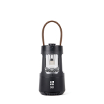 Lampe camping avec enceinte et charge USB-C Nordic Drift Everest 10 W couleur noir avec zone d'impression