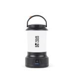 Lampe de camping rechargeable à manivelle 300 lm Nordic Drift Everest couleur noir avec zone d'impression