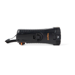 Lampe torche d’urgence à manivelle 2 000 mAh Nordic Drift Everest couleur noir vue avec logo