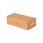 Lampe torche d’urgence à manivelle 2 000 mAh Nordic Drift Everest couleur noir deuxième vue avec boîte