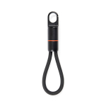 Câble de charge rapide USB-C avec mousqueton Nordic Drift Everest 60 W couleur noir deuxième vue